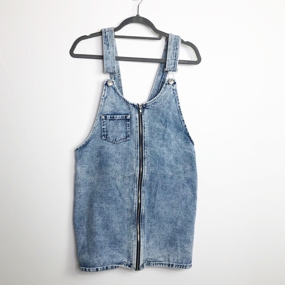 PACSUN Denim overall mini dress - Picture 8 of 9